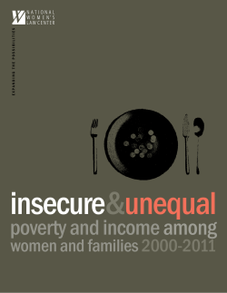 poverty and income among - National Women`s Law Center