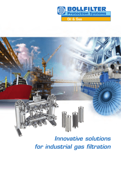 Innovative solutions for industrial gas filtration