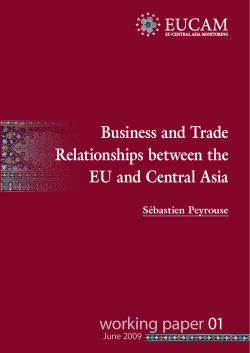 Business and trade relationships between the EU and Central Asia