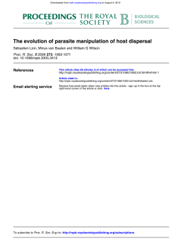 The evolution of parasite manipulation of host dispersal