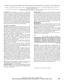 0527 - alendronate does not inhibit early bone apposition or