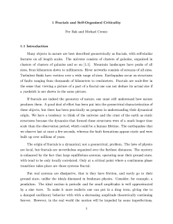Fractals and self-organized criticality
