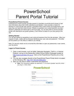PowerSchool Parent Portal Tutorial - Kelseyville Unified School District
