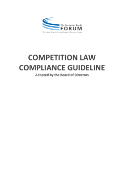competition law compliance guideline