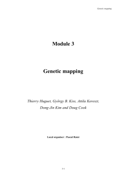 Module 3 Genetic mapping