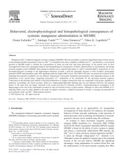 Behavioral, electrophysiological and