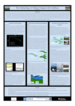 The Archaeology of Climate Change in the Caribbean
