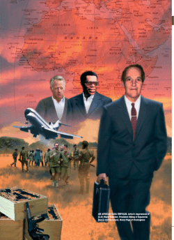 AN AFRICAN SAGA UNFOLDS. Artist`s impressions of (LR)