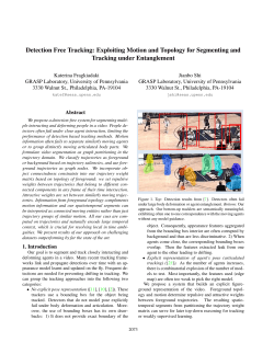 Detection Free Tracking: Exploiting Motion and