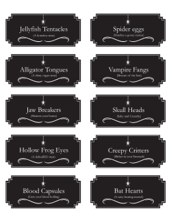 Jellyfish Tentacles Spider eggs Alligator Tongues Jaw Breakers