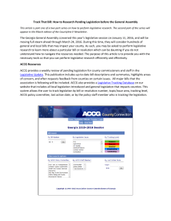 Track That Bill: How to Research Pending Legislation before the