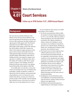 4.07: Court Services - Office of the Auditor General of Ontario