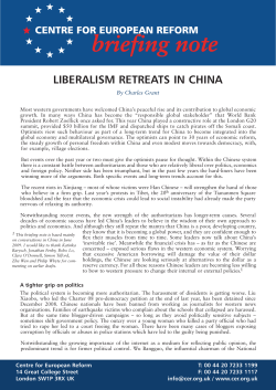 Liberalism retreats in China
