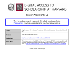 Johnson`s Anatomy of the Lie - Digital Access to Scholarship at