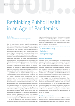 Rethinking Public Health in an Age of Pandemics