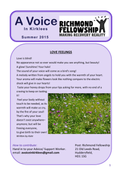 A Voice - South West Yorkshire Partnership NHS Foundation Trust