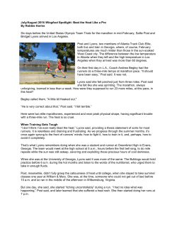 July/August 2016 Wingfoot Spotlight: Beat the Heat Like a Pro By