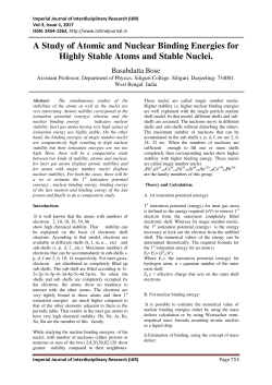 A Study of Atomic and Nuclear Binding Energies for Highly