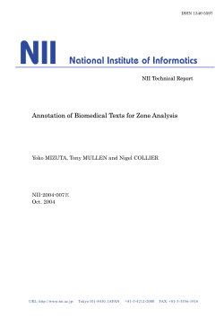 Annotation of Biomedical Texts for Zone Analysis