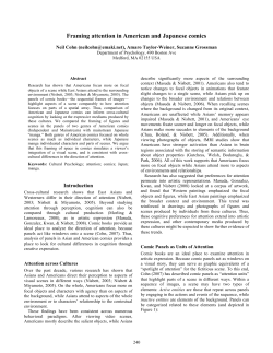 Framing attention in American and Japanese comics