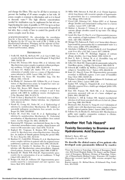 Toxicity Secondary to Bromine and