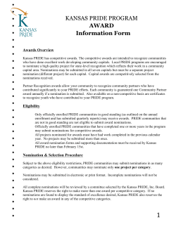 Capital Awards Application