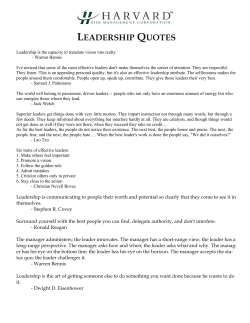 Leadership Quotes