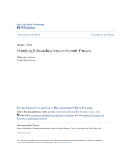 Identifying Relationships between Scientific Datasets