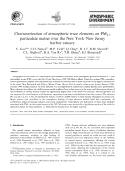 Characterization of atmospheric trace elements on PM2.5 particulate