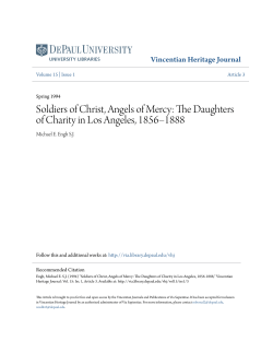 Soldiers of Christ, Angels of Mercy: The Daughters