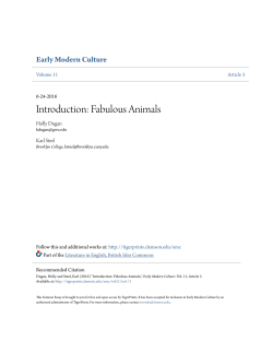 Introduction: Fabulous Animals - TigerPrints