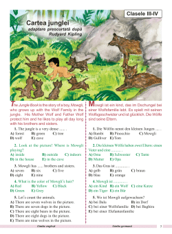 Mowgli - Ani de scoala