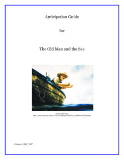 Anticipation Guide for The Old Man and the Sea