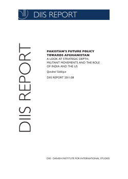 Pakistan`s future policy towards Afghanistan. A look at