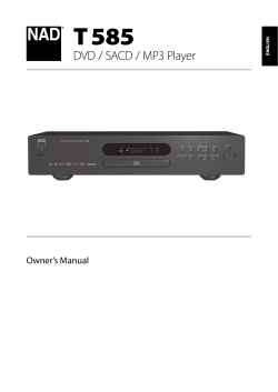 DVD / SACD / MP3 Player