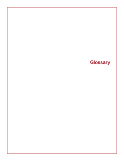 Glossary - Native STAND