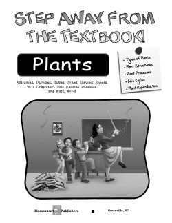 Plants - Teacher Toolbox