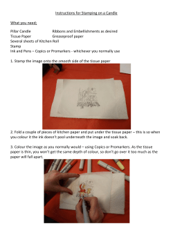 Instructions for Stamping on a Candle What you