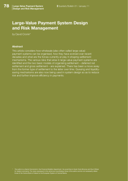 78 Large-Value Payment System Design and Risk Management