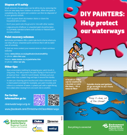 DIY Brochure - Cleanwaterways.org.nz