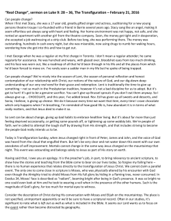 Sermon Notes - oakridge presbyterian church