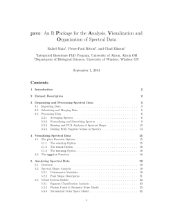 pavo: An R Package for the Analysis, Visualization and Organization