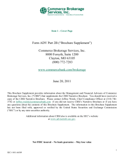 MARK TWAIN BROKERAGE SERVICES, INC