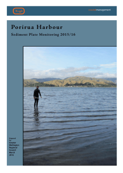 Porirua Harbour Sediment Plate Monitoring 2015/16