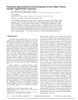 Distributed approximating functional approach to the Fokker&ndash;Planck