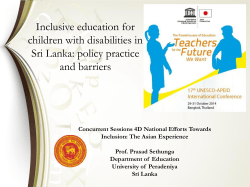 Incorporation of the concept of inclusive education in the curriculum