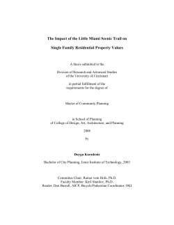 The Impact of the Little Miami Scenic Trail on