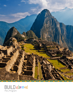 Peru Program - Build Abroad