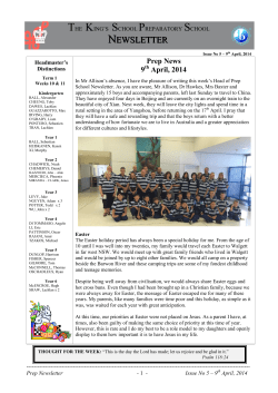 Issue No. 05 - The King`s School