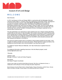 Arts Reach TRP - Museum of Arts and Design